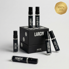 Larcin Lucky Six perfume discovery set box